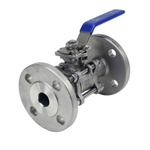 Stainless steel ball valve Elephant BV.F.Fp.T.304.180 580 psi, SS304, full port, flanged connection, with handle