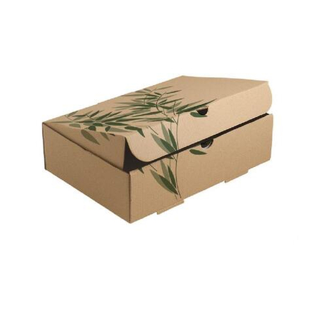 Коробка Feel Green для еды на вынос, 26*18*7 см, гофр.картон, Garcia de PouИспания