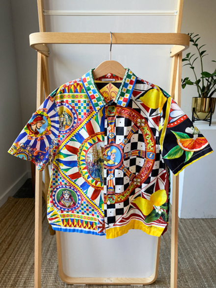 Хлопковая рубашка Dolce&Gabbana, 140