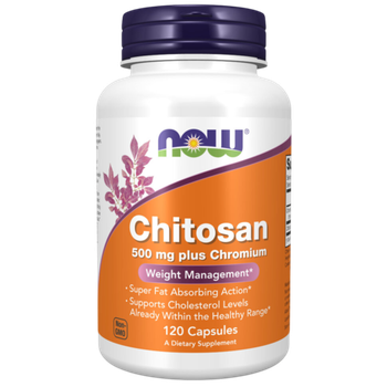 Now Foods Chitosan Plus 500 mg 120 capsules, Хитозан