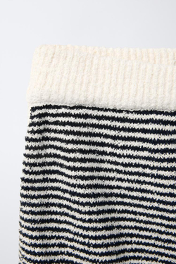 ZARA ЮБКА ИЗ МАХРОВОЙ ТКАНИ В ПОЛОСКУ, ПОЛОСКИ