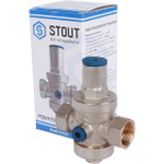 Редуктор давления поршневой под манометр 3/4 STOUT SVS-1008-000020