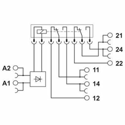 PLC-RPT-230UC/21-21 Релейный модуль, Phoenix Contact  оригинальное, (2900336)