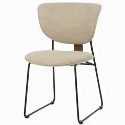 Стул Owen, серый, черные ножки