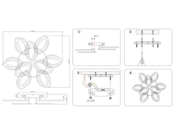 Ambrella Потолочный светодиодный светильник с пультом Original FA460