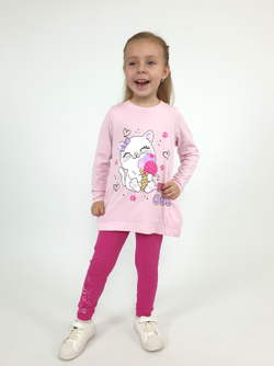 02-125-5 Комплект для девочки (джемпер+ лосины)