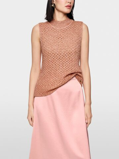 Marc Cain Топ вязаный. декорированный пайетками