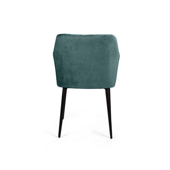 Стул с подлокотниками Robert, бархат зелёный 19