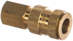 Быстроразъем RF-BSE1-2SF пневматический с клапаном, внутренняя резьба 1/4" (в пластиковом держателе) ROCKFORCE
