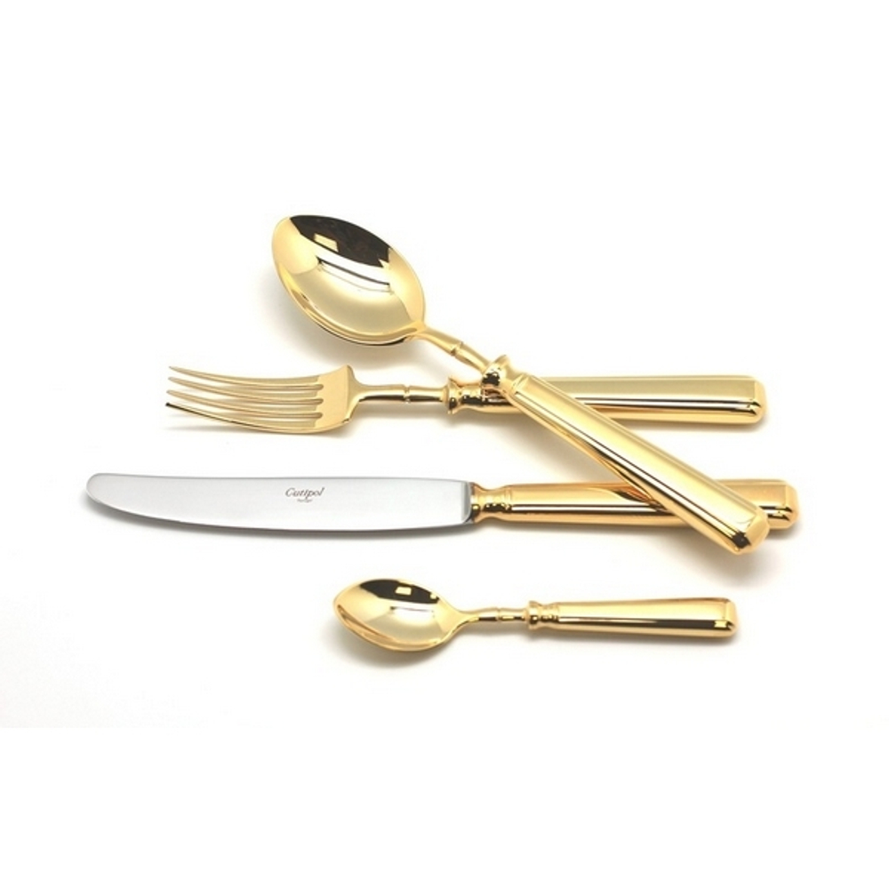 Набор столовых приборов на 12 персон 72 предмета Cutipol Piccadilly Gold общий вид