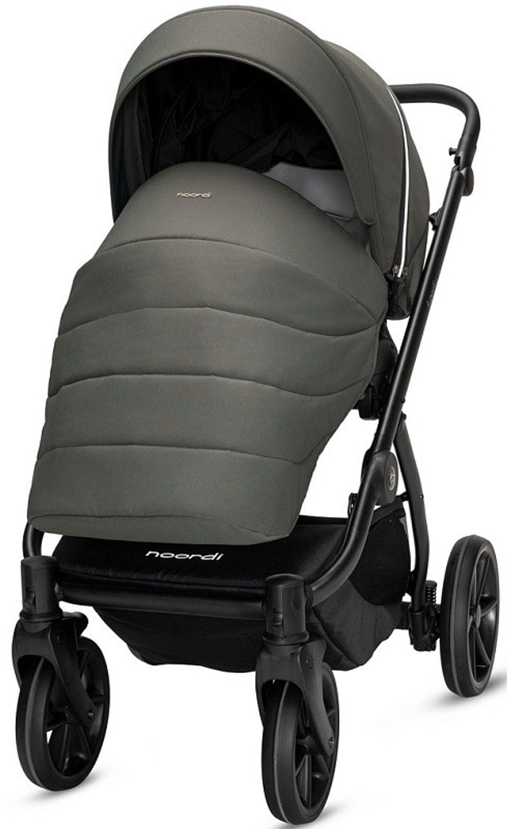 Детская коляска Noordi Fjordi V2 4 в 1 с автокреслом Terra Black и базой 1462150 Alpine Moss