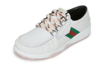 GUCCI Gucci leather breathable lightweight balanced lace-up low-cut casual fashion sneakers men's white