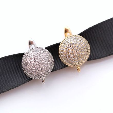 Швензы круглые со стразами