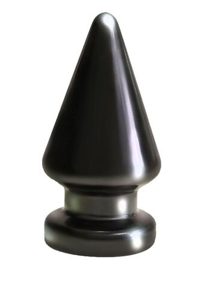 Чёрный плаг-массажёр MAGNUM для анальной стимуляции - 18 см. (Цвет: черный)