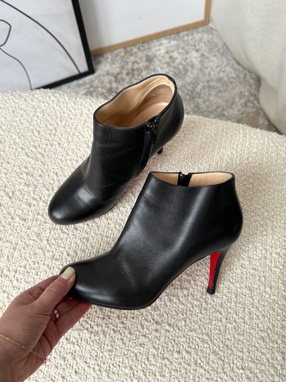 Кожаные ботильоны Christian Louboutin, 36