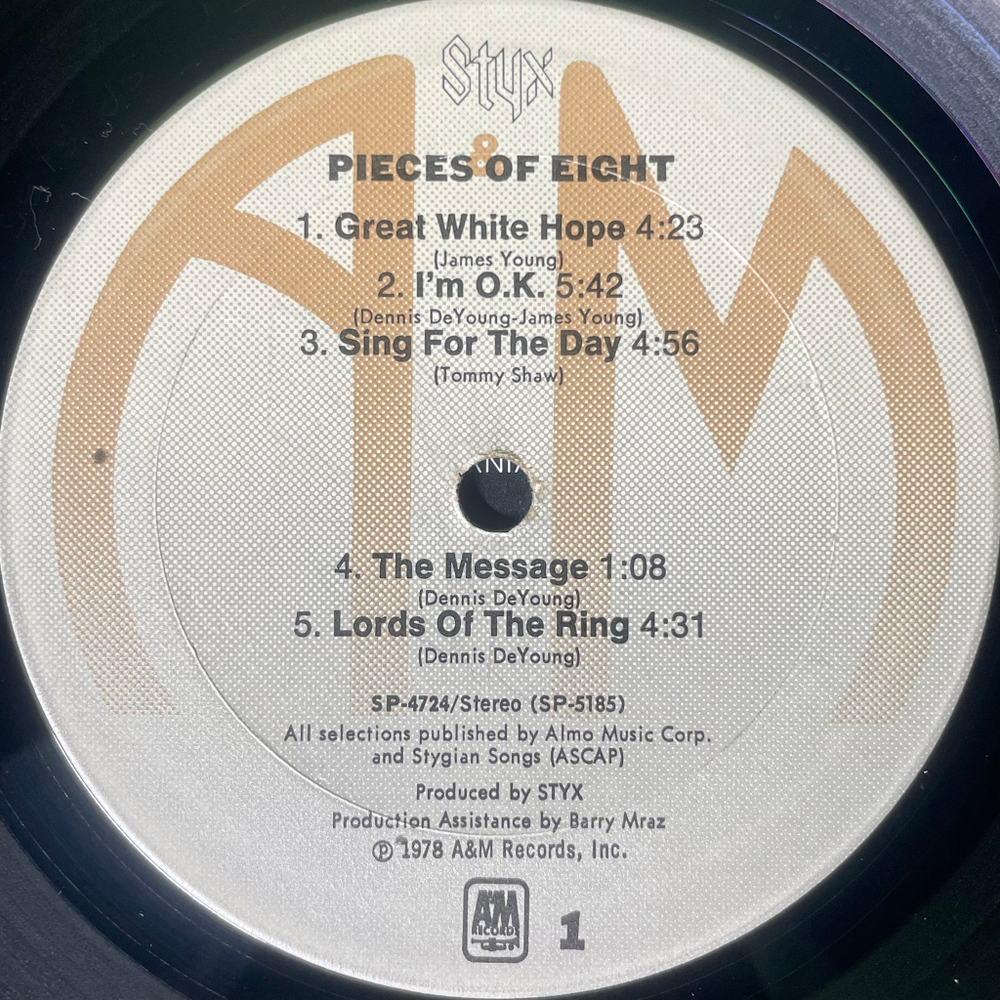 Styx ‎– Pieces Of Eight (США 1978г.)