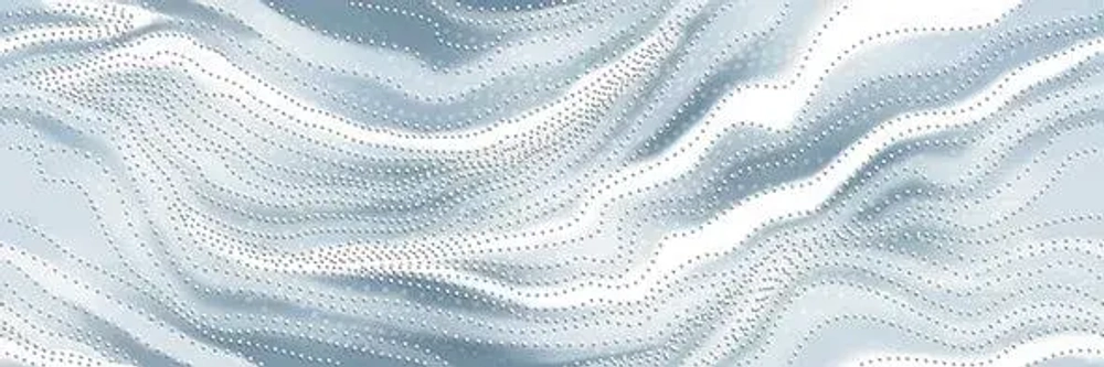 Декоративная плитка ALMA Ceramica DWU11TOR006 Tori 60x20 синий рельефная / глазурованная глянцевая волнистая