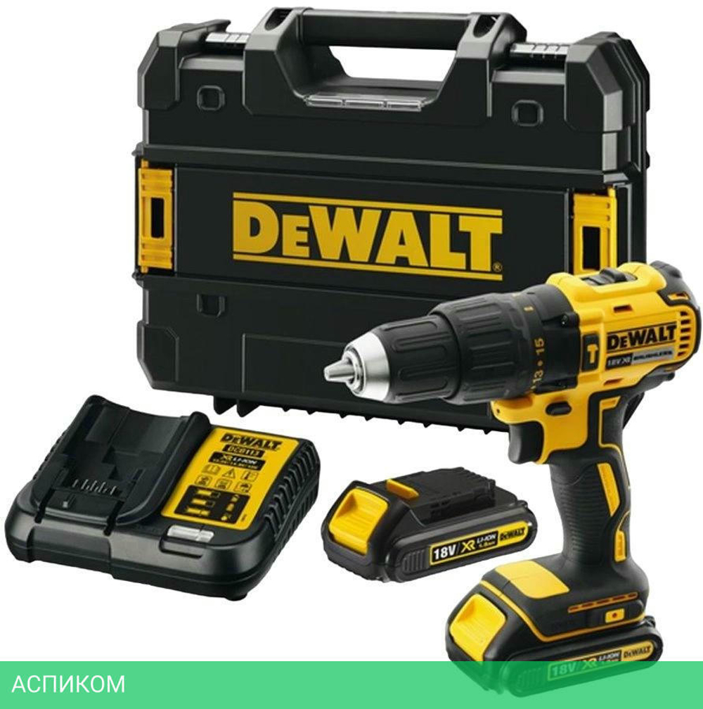 Дрель-шуруповерт DeWalt DCD778S2T-QW кейс