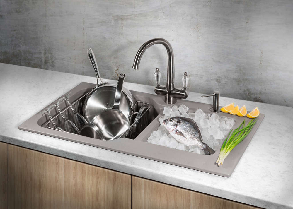 Мойка Omoikiri Maru 86-2-BL Tetogranit | Черный