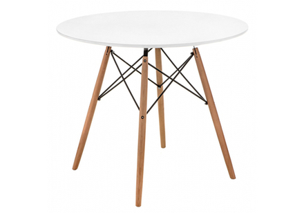 Стол деревянный Woodville Table 90 white, wood