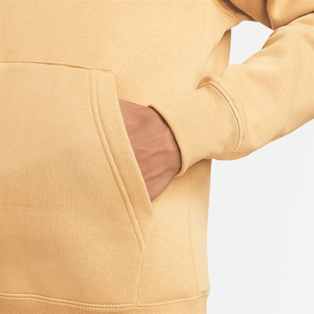 Мужская теннисная кофта Nike Sportswear Club Fleece Pullover Hoodie - elemental gold/elemental gold/white