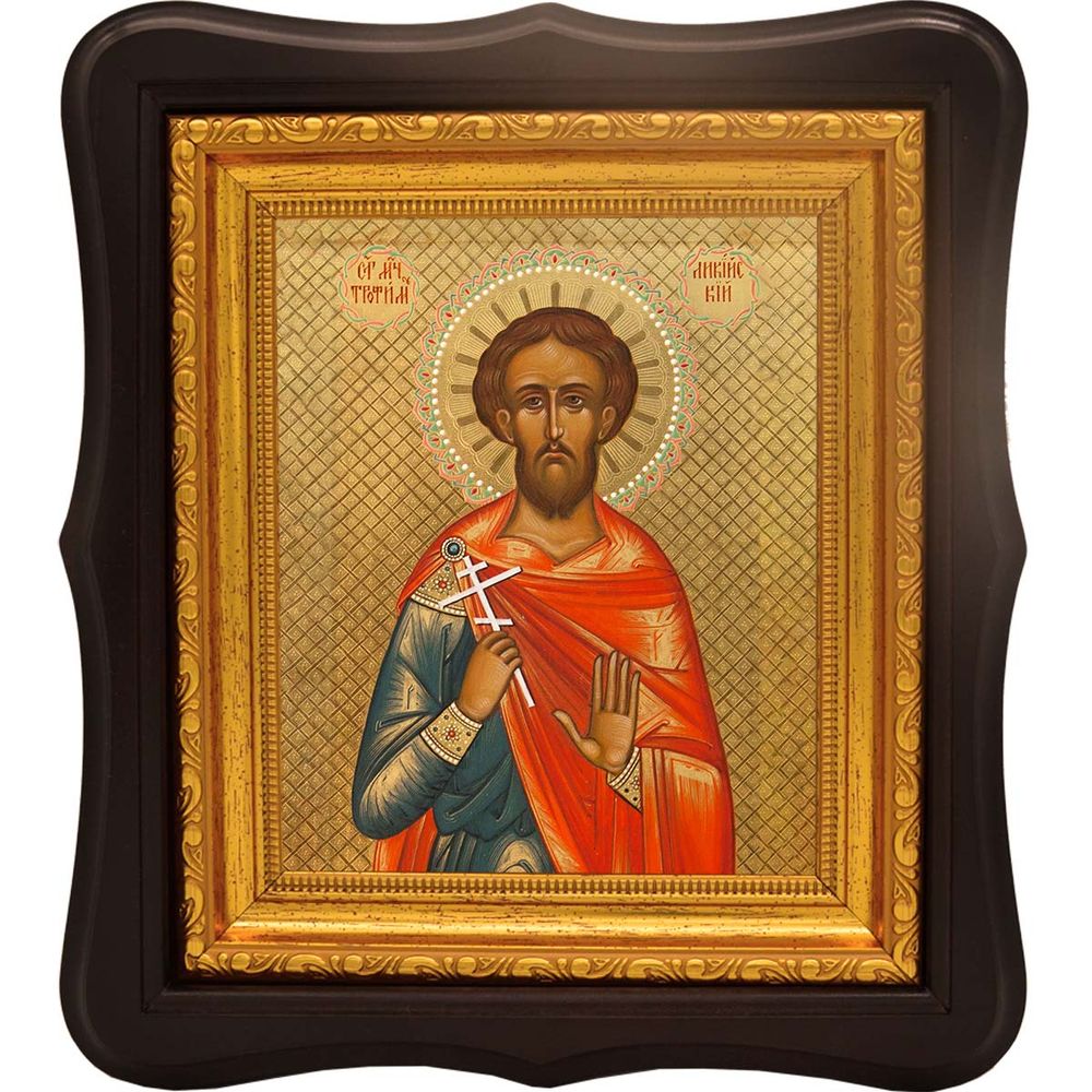 Трофим Ликийский святой мученик. Икона на холсте.