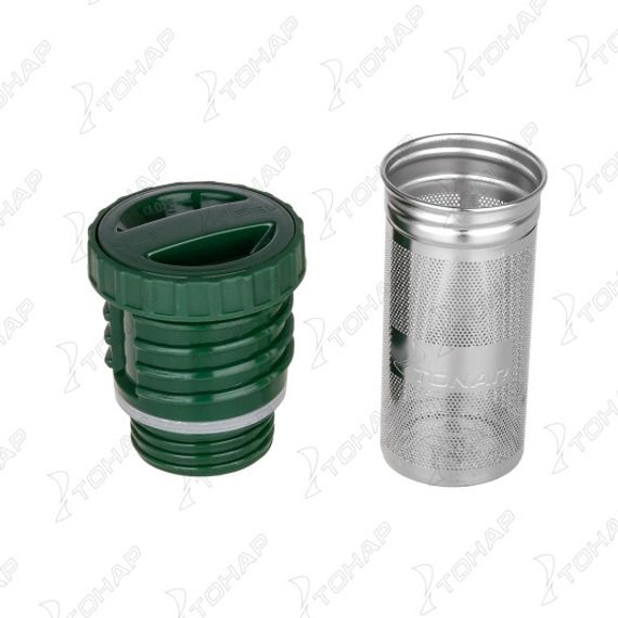 Термос (HS.TM-058-G) 1200ML с ситечком зеленый (2 крышки-кружки) TONAR