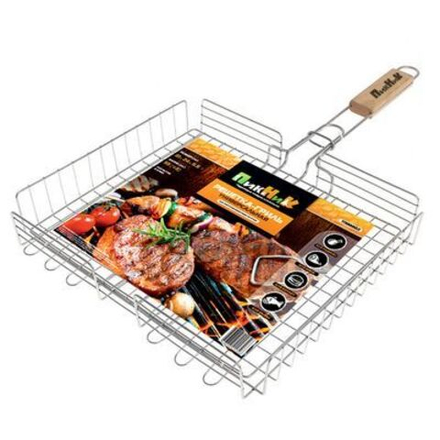 Решетка-гриль Твой Пикник 41х34х5,5см хромированная глубокая