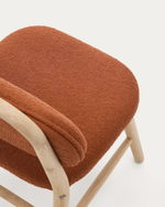 Детский стульчик Helda из терракотового букле и массива дуба