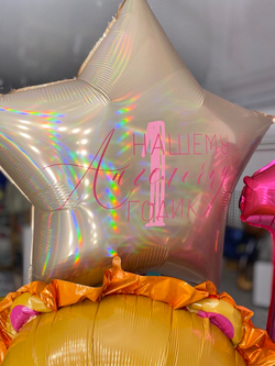 Набор воздушных шаров на годик девочке, Лев №2360