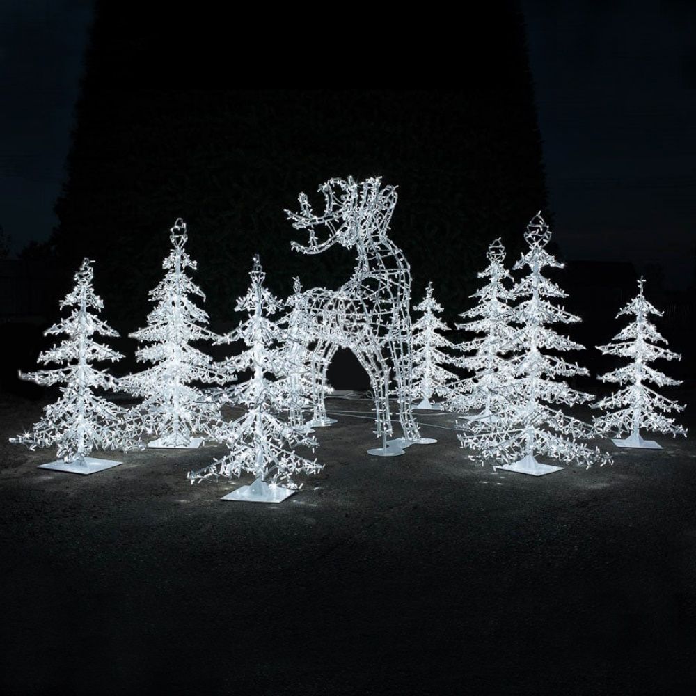 Светодиодная композиция "Олень в лесу"