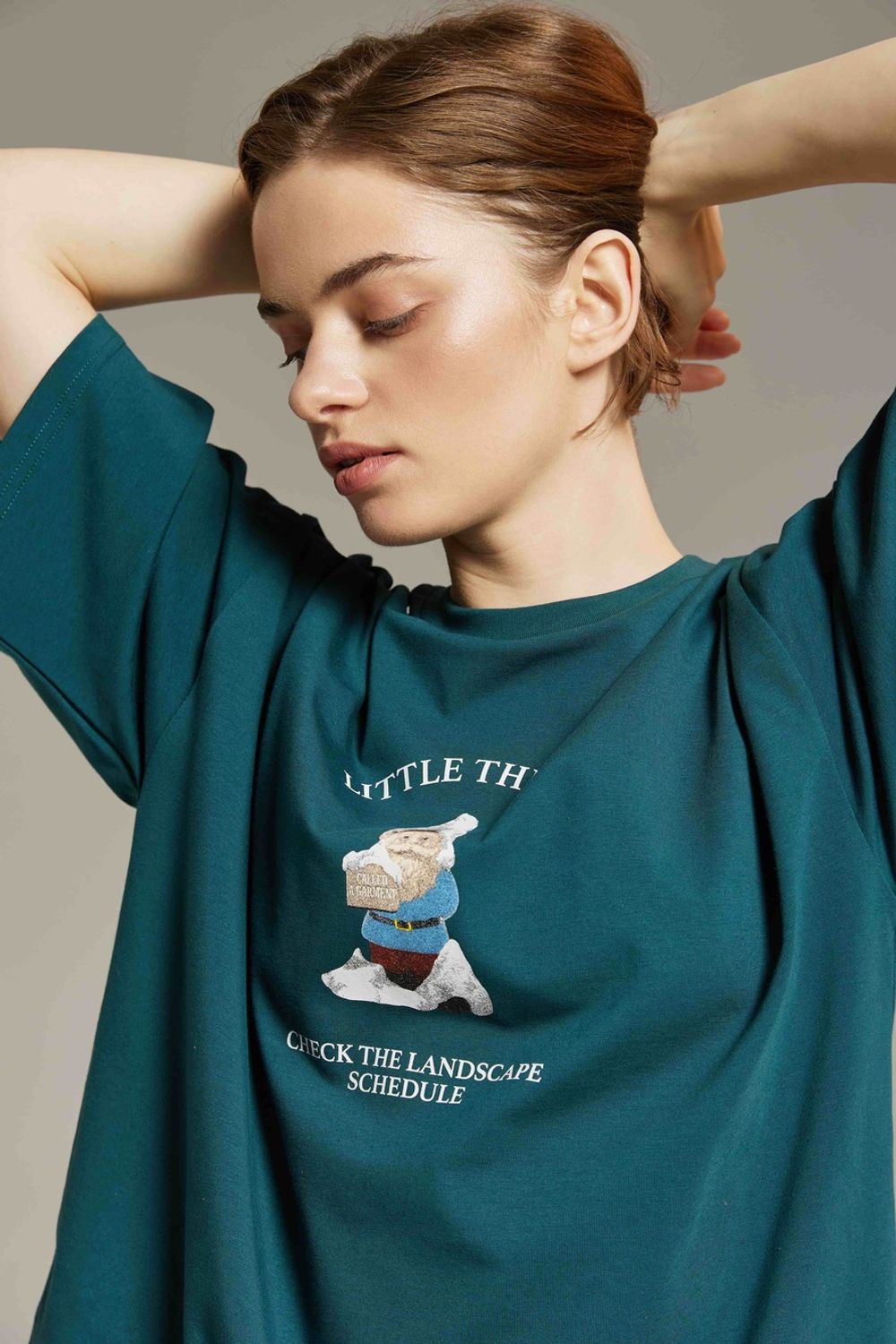 Футболка Called a Garment Landscape Изумрудная