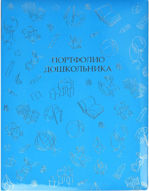 Портфолио школьника, формат А4, твёрдый переплёт с поролоном, тиснение фольгой