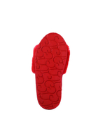 FLUFF SLIDE SLIPPER-red