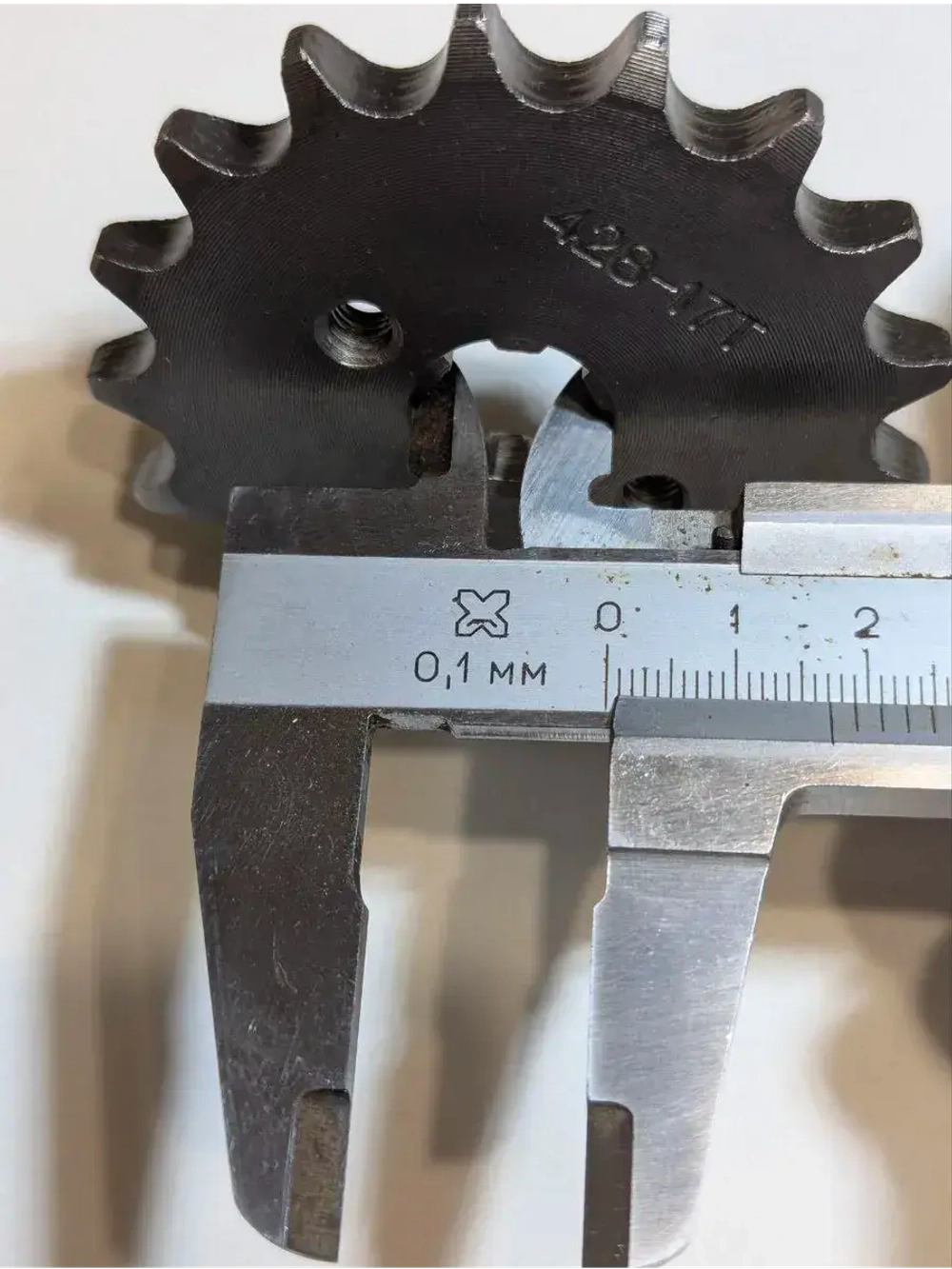 Звезда ведущая для питбайка, мопеда (428-17Т) 17мм сталь