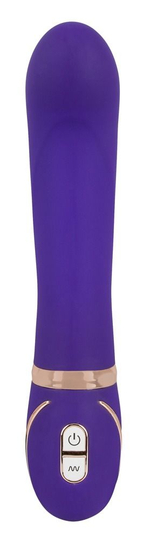 Фиолетовый вибромассажер для точки G Front Row Pink GR - 22 см. (Цвет: фиолетовый)