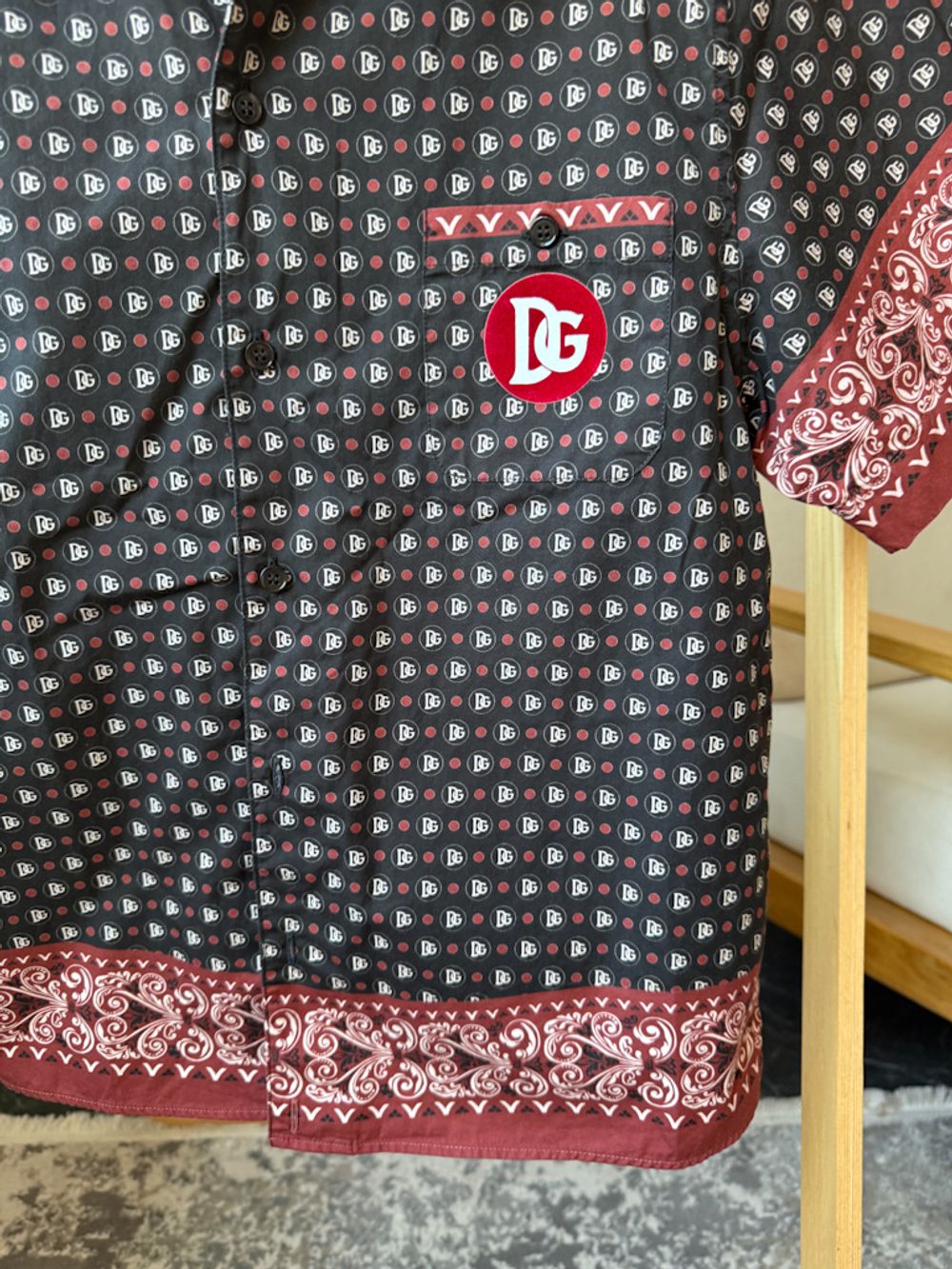 Хлопковая рубашка Dolce & Gabbana, 140