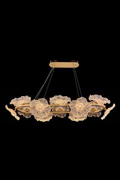 Подвесная люстра LED 57W 3000К LE3018/1050LQ GD золото Violetta Leon