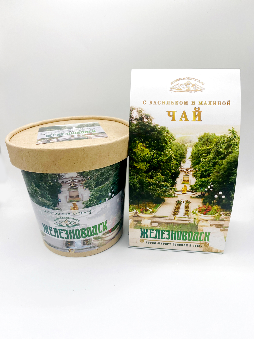 Черный чай с васильком