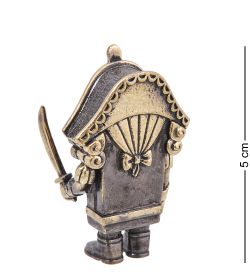 Народные промыслы AM-4101 Фигурка «Щелкунчик» (латунь, янтарь)