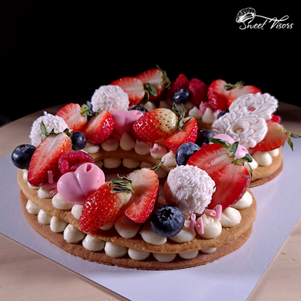 Медовый Торт 8 для женщин на 8 марта кондитерская Sweet Visors сладкие козырьки кондитер Светлана Дегтерева
