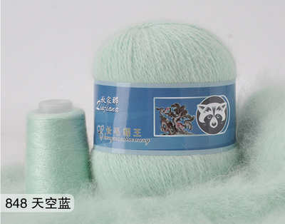 Пряжа "Норка" длинноворсовая, Пух норки-90% Полиамид-10%