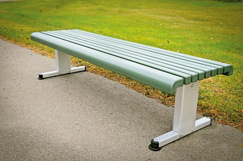 Лавочка на алюминиевых опорах BOULEVARD