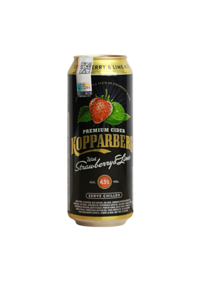 Сидр  Kopparberg Strawberry - Lime (Клубника и Лайм) 0.5 л.ж/б