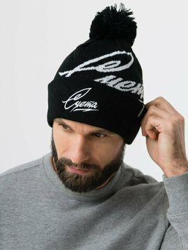 Шапка с помпоном Exhaust Wear Суета (чёрный/белый)