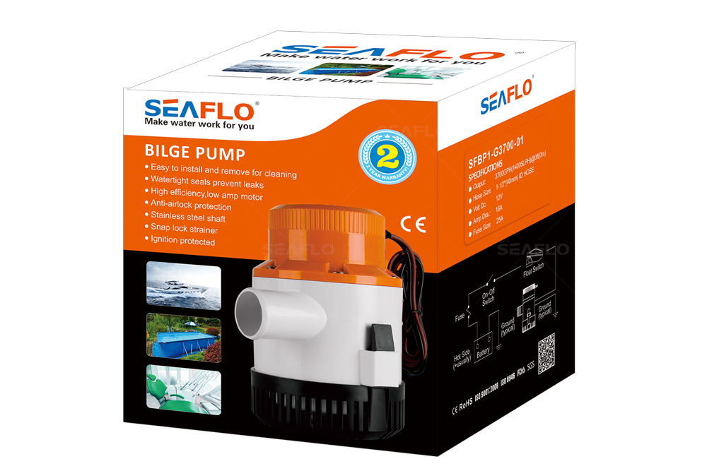 Помпа в/о 12B 3000GPH non-auto (1393(5м)-8923 л/ч)