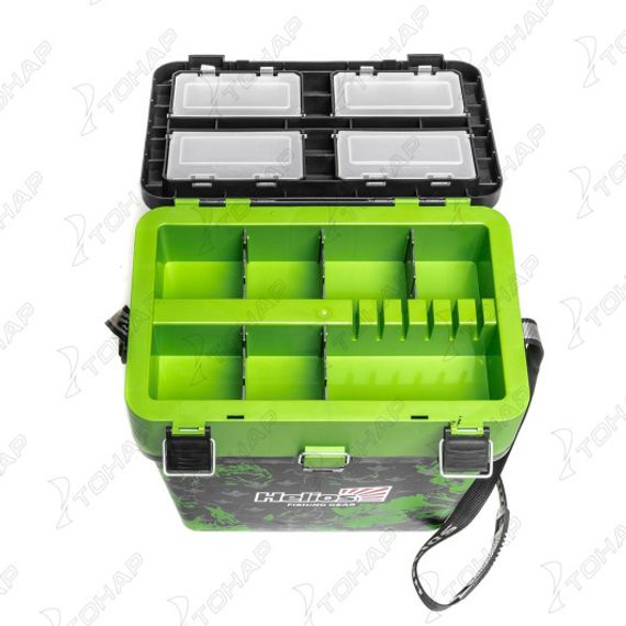 Ящик рыболовный зимний SHARK салатовый (HS-IB-19-SHG) Helios