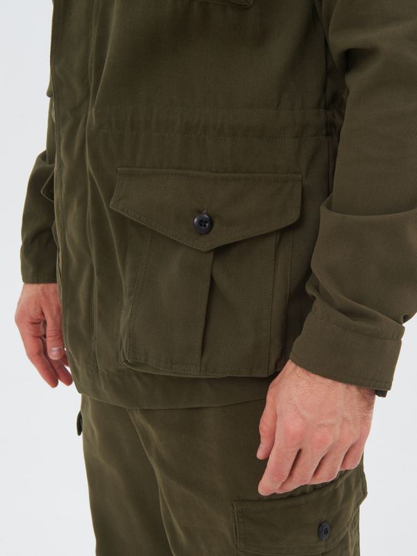 Костюм летний Крафт ткань Смесовая цвет Хаки