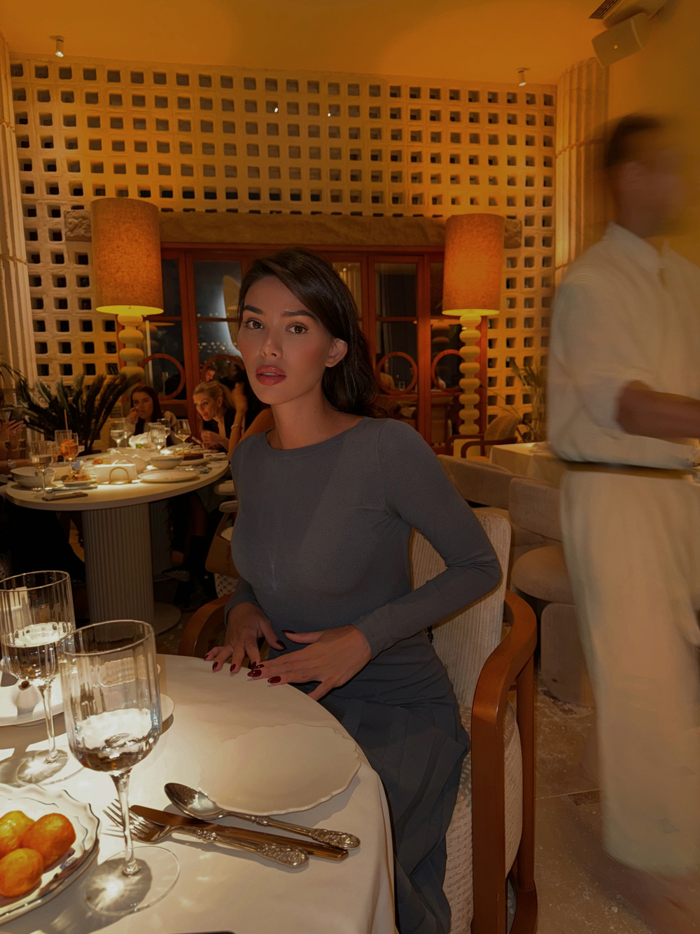 Платье ERIKA с длинным рукавом, графит