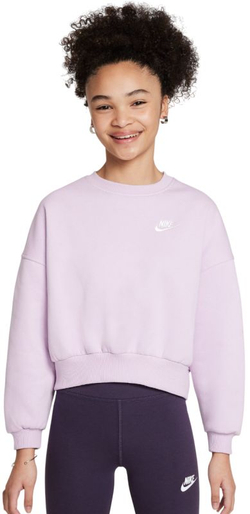 Детская теннисная куртка Nike Girls Sportswear Club Fleece - doll/white
